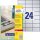 L6133-20 Avery ipari ezüst poliészter címke 70x37mm