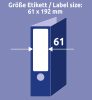 LR4761-10 Avery környezetbarát iratrendező címke fehér 61 x 192 mm 10 lapos