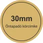 30mm körcímke - matt arany
