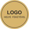 30mm körcímke - matt arany