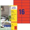 3452 Avery univerzális címke - piros 105x37mm