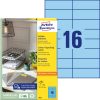 3453 Avery univerzális címke - kék 105x37mm