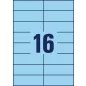 3453 Avery univerzális címke - kék 105x37mm
