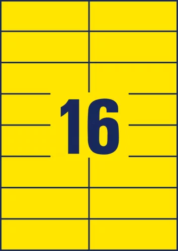 3455 Avery univerzális címke - sárga 105x37mm