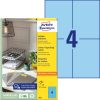 3457 Avery univerzális címke - kék 105x148mm