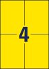 3459 Avery univerzális címke - sárga 105x148mm