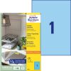 3471 Avery univerzális címke - kék 210x297mm