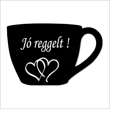 Krétás ártábla - kávés bögre - 105x70mm