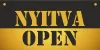 NYITVA-ZÁRVA  OPEN-CLOSED tábla 200x100mm (arany-fekete)