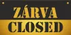 NYITVA-ZÁRVA  OPEN-CLOSED tábla 200x100mm (arany-fekete)