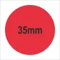 35mm PIROS-RED032 THERMO körcímke papír (1.000db/40)
