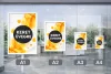 Alumínium plakátkeret A1 ÜVEGRE - kétoldalas FEHÉR