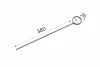 TÜSKE - (38cm) INOX árcímke tartó