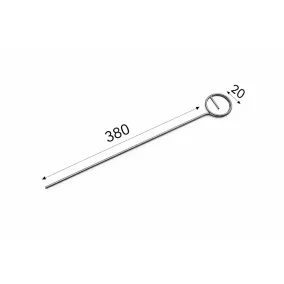 TÜSKE - (38cm) INOX árcímke tartó