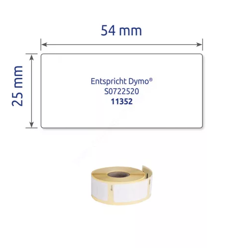 54x25mm thermo címke DYMO 500 db /tek (AS0722520)
