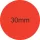 30mm körcímke - Pantone Bright Red (1.000db)
