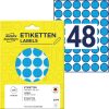 3375 Avery öntapadó jelölő címke  -  kék, 18 mm