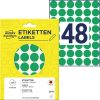 3376 Avery öntapadó jelölő címke  -  zöld, 18 mm