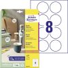 6227-10 Avery univerzális címke körcímke  - fehér 65mm 10 ív