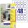 6241-10 Avery ovális címke 40x20mm 10 ív