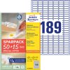 L4731REV-65 Avery univerzális visszaszedhető címke 25,4 x 10 mm 50+15 lap promo