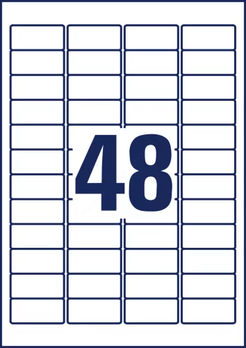 L4736REV-65 Avery univerzális visszaszedhető címke 45,7 x 21,2 mm 50+15 lap promo