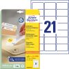 L6023REV-25 Avery univerzális visszaszedhető címke 63,5 x 38,1 mm