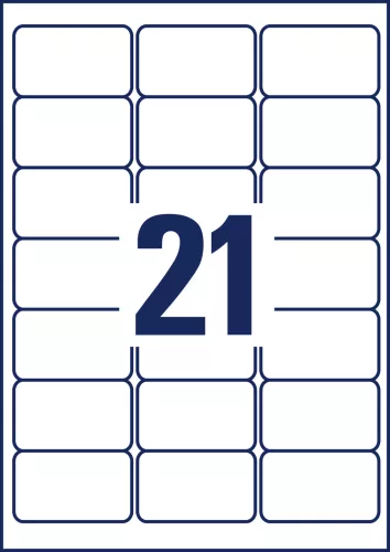 L6023REV-25 Avery univerzális visszaszedhető címke 63,5 x 38,1 mm