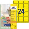 L6035-20 Avery univerzális visszaszedhető sárga címke 63,5 x 33,9 mm