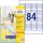 L7656-25 Avery öntapadó mini címke 46 x 11,1 mm