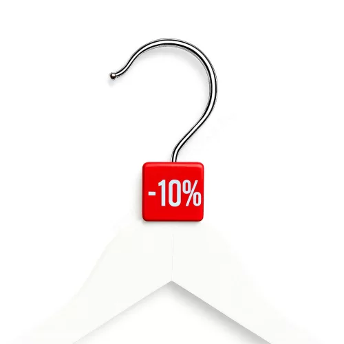 Méretjelző vállfára PIROS - 10%