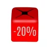 Méretjelző vállfára PIROS - 20%