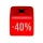 Méretjelző vállfára PIROS - 40%