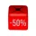 Méretjelző vállfára PIROS - 50%