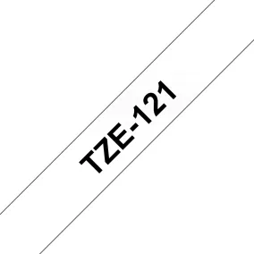 Brother P-touch 9mm ÁTLÁTSZÓ-FEKETE TZe-121 szalagkazetta