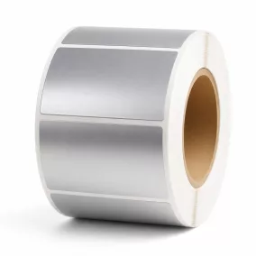 58x40mm PET MATT SILVER (1.000db/40) -  ezüst ipari címke