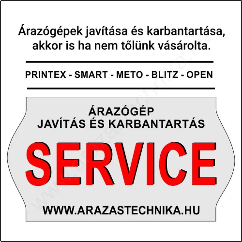 Árazógép javítás