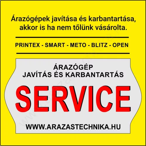 Árazógép javítás