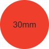 30mm körcímke - PIROS (1.000db)