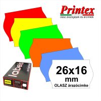 26×16mm árazócímke