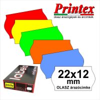 22×12mm árazócímke
