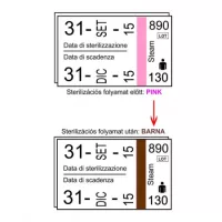 Steam indikátor címke árazógépbe