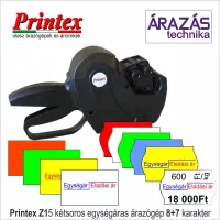 2 kétsoros egységáras árazógépek