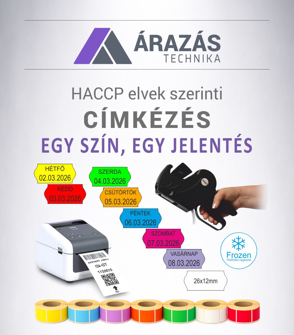 HACCP elvek szerinti címkenyomtatás