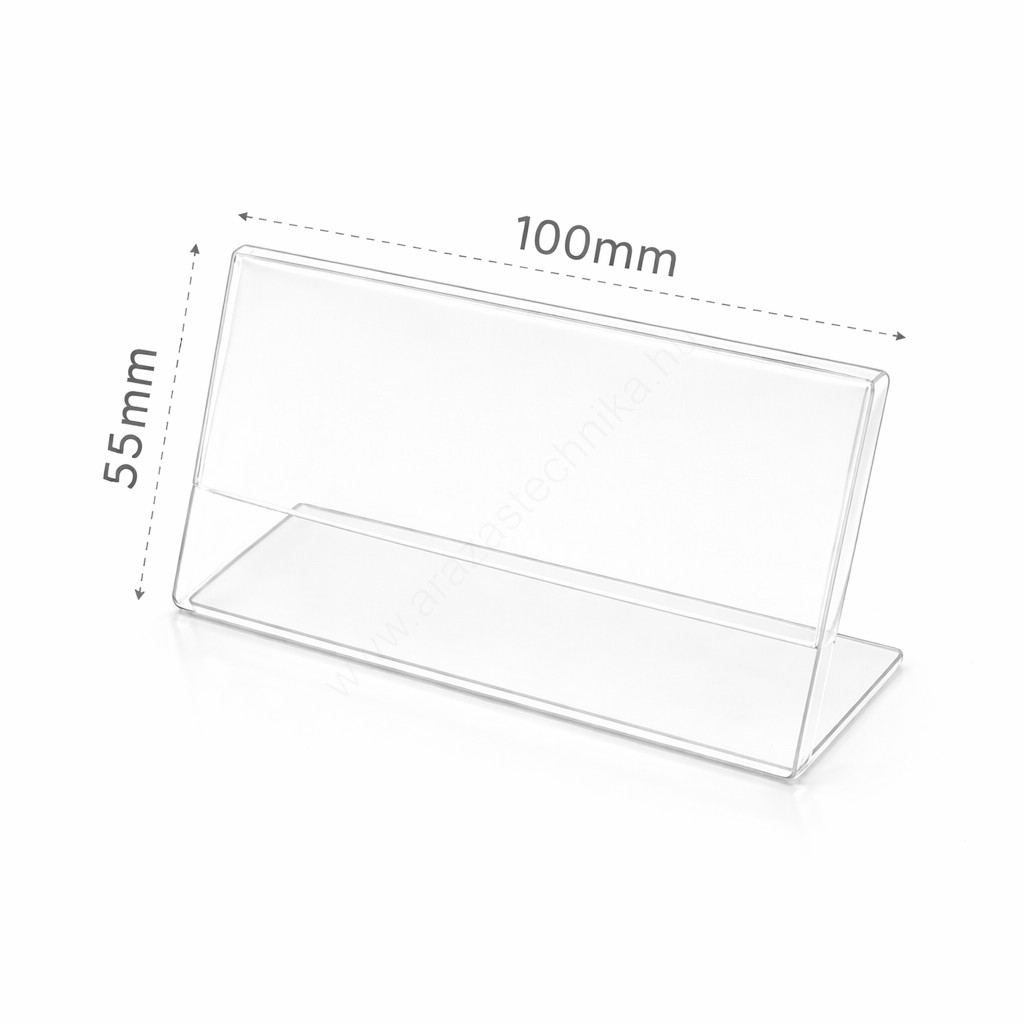 Image of Árcímke tartó plexi 100x55 mm