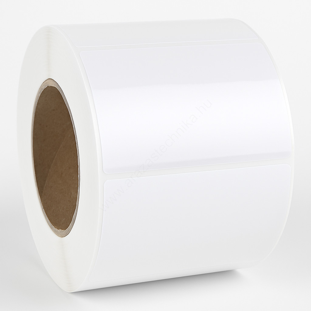 Image of 100x60mm PP Gloss WHITE címke (1000db/76)