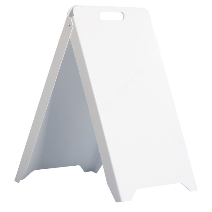 Image of Műanyag megállítótábla fogantyúval 50x83cm - FEHÉR